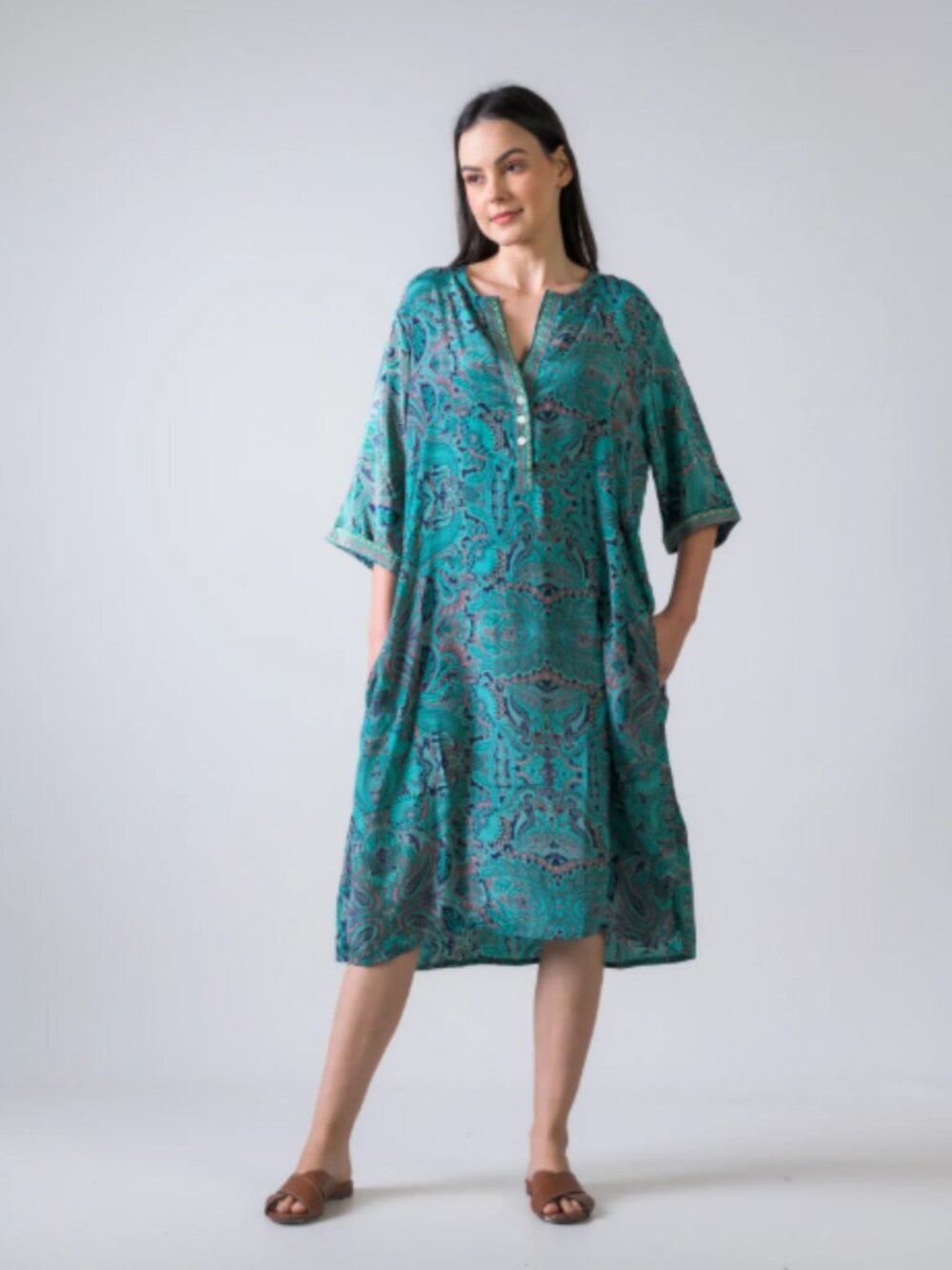 51. Rhea Pattern Print Short Dress (Assorted)